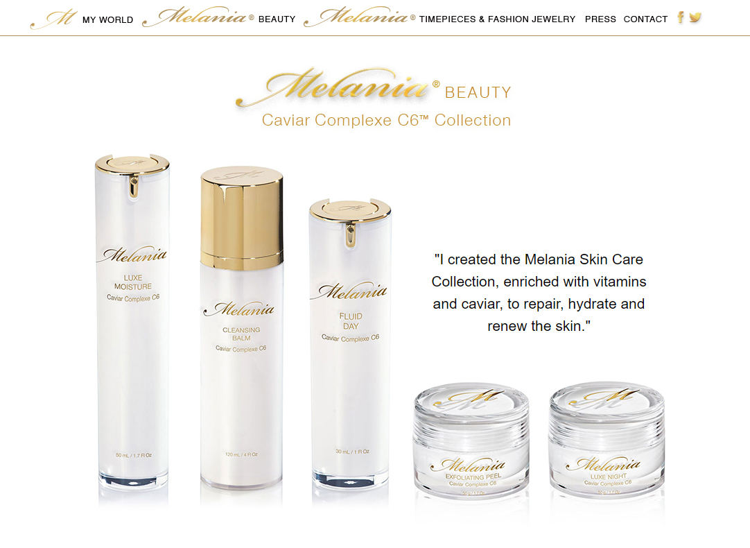 Melania Trump Skincare