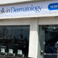 Plainview Office with Walk-in Dermatology Now Open sign